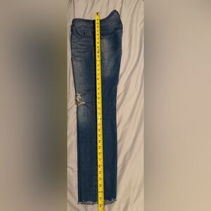 Distressed Blue Denim Jeans, size 6